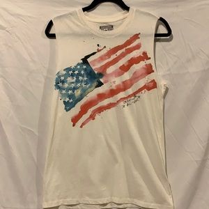 USA cutoff tee